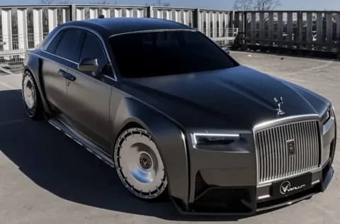 رولزرویس گوست با لباس گنگستری، شاهکار جدید تیونر اماراتی