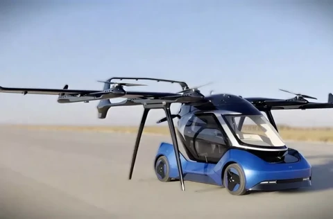 اولین پرواز موفق خودرو پرنده ماژولار چینی با سرعت 150 کیلومتربرساعت